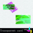 자석 줄무늬로 투명한 PVC VIP 카드 0.8mm를 서리로 덥는 CMYK