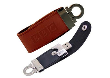 사업 선전용 가죽 USB 섬광 드라이브 USB 2.0 1GB - 64GB 수용량