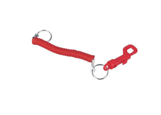 나선형 코드 30584를 가진 장식적인 빨강 PP와 PVC 선전용 Keychains