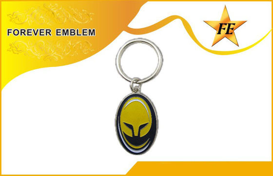 사업 선물 선전용 Keychains 낮 지도 니켈 자유로운 도금 금속