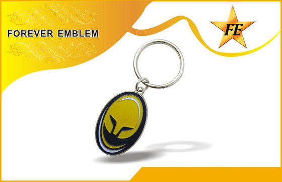 사업 선물 선전용 Keychains 낮 지도 니켈 자유로운 도금 금속