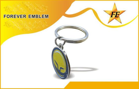 사업 선물 선전용 Keychains 낮 지도 니켈 자유로운 도금 금속