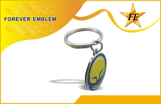 사업 선물 선전용 Keychains 낮 지도 니켈 자유로운 도금 금속