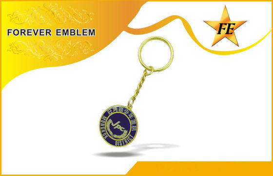 팀 사건을 위한 풀 컬러 인쇄 청동 구리 둥근 선전용 Keychains