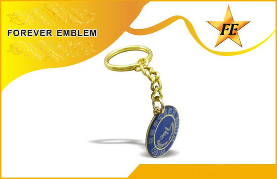 팀 사건을 위한 풀 컬러 인쇄 청동 구리 둥근 선전용 Keychains