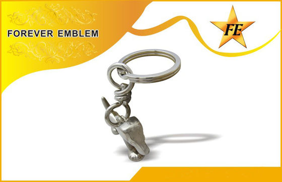 스테인리스 철, 알루미늄 고대 도금 끝을 가진 3D 금속 선전용 Keychains