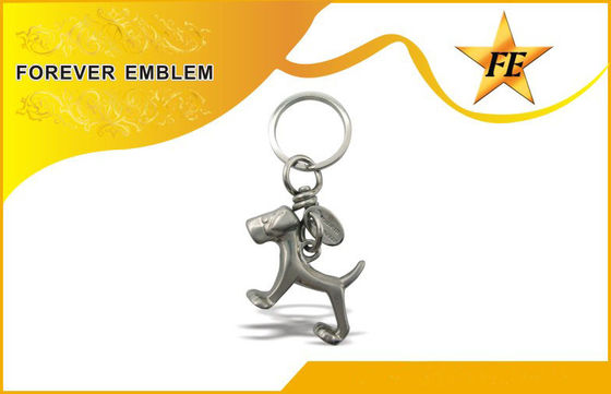 스테인리스 철, 알루미늄 고대 도금 끝을 가진 3D 금속 선전용 Keychains