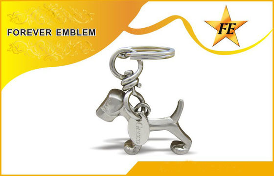 스테인리스 철, 알루미늄 고대 도금 끝을 가진 3D 금속 선전용 Keychains