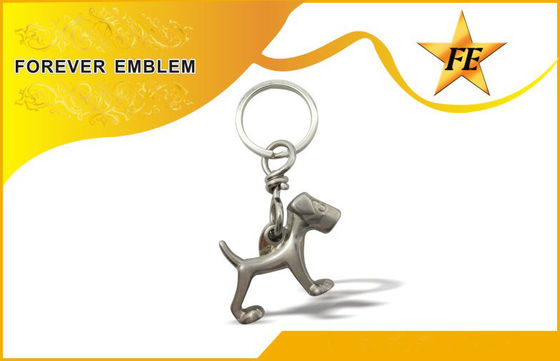 스테인리스 철, 알루미늄 고대 도금 끝을 가진 3D 금속 선전용 Keychains