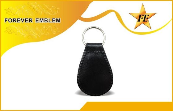, PU, 주문 금속 로고를 가진 PVC 가죽 선전용 Keychains 진짜