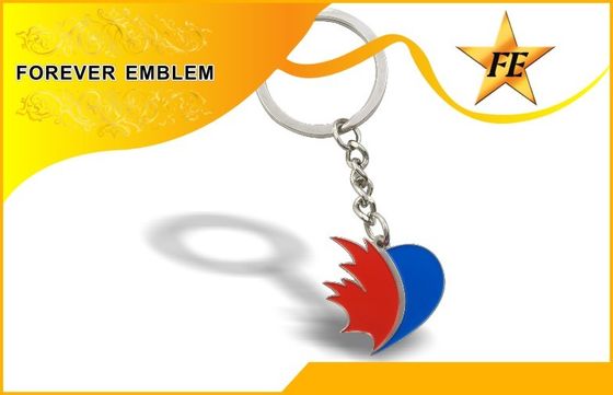 연약한 사기질 금속 선전용 목적을 위한 선전용 Keychains 아연 합금