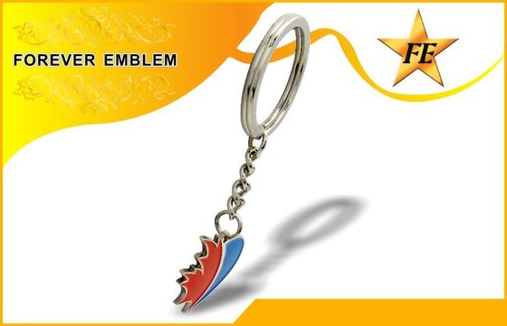 연약한 사기질 금속 선전용 목적을 위한 선전용 Keychains 아연 합금