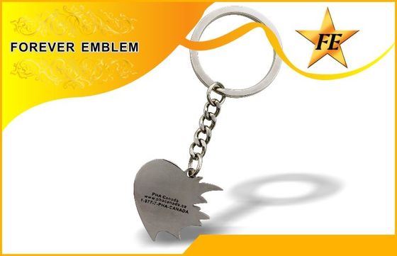 연약한 사기질 금속 선전용 목적을 위한 선전용 Keychains 아연 합금