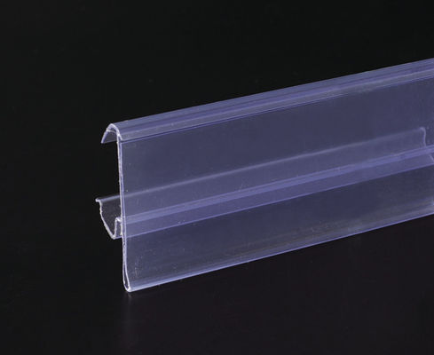 슈퍼마켓 상점 PVC 선반 자료는 32mm/39mm, Transprent를 벗깁니다