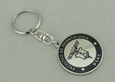 USAC 고급장교에 의하여 각인되는 모조 단단한 사기질 선전용 니켈 Keychain 아연 합금