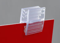 주문을 받아서 만들어진 표시 홀더 두 배 클립 표시 연결관 PVC 홀더 투명한 죔쇠