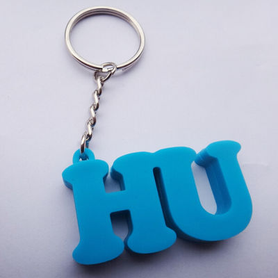 축제 로고 조각을 위한 알파벳 모양 연약한 PVC Keychain