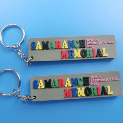 축제 로고 조각을 위한 알파벳 모양 연약한 PVC Keychain