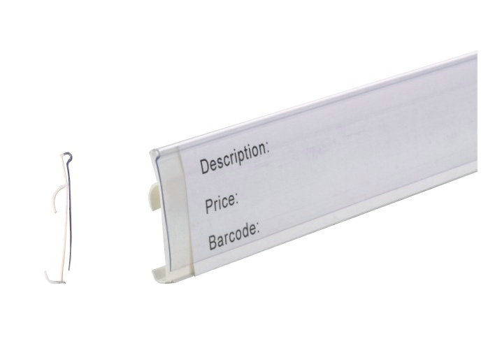 자료는, PVC 상점, 슈퍼마켓 31239를 위한 명확한 플라스틱 상표 홀더를 표시하는 주문 소매가 벗깁니다